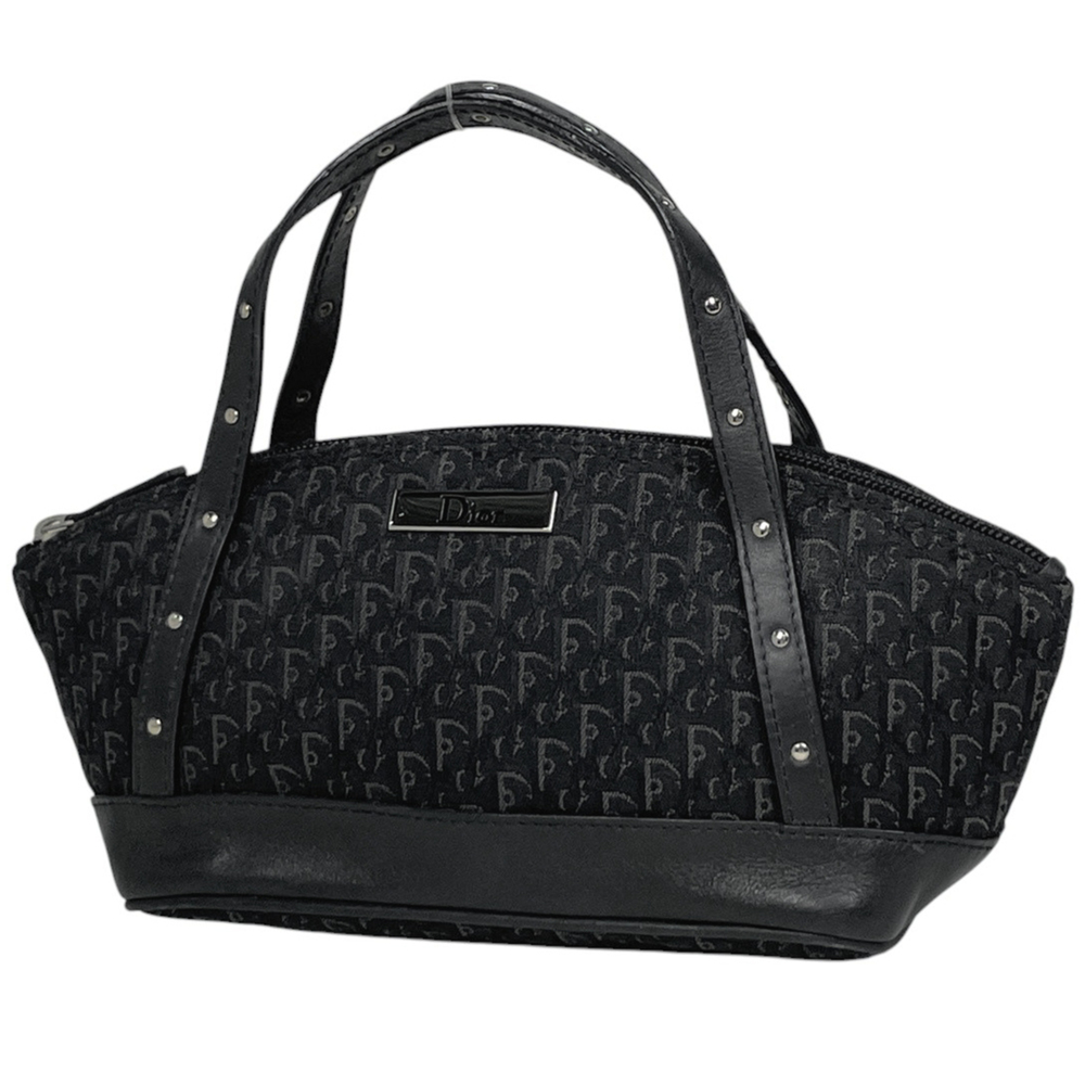 Christian Dior Trotter Pattern Handbag, Street Chic Canvas, Black, Women's - Picture 1 of 6